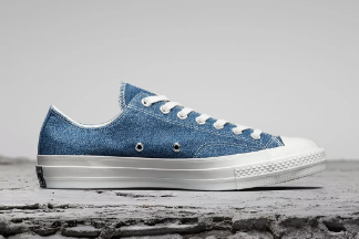 激光助力匡威Renew Denim環保鞋，探尋牛仔改造之路