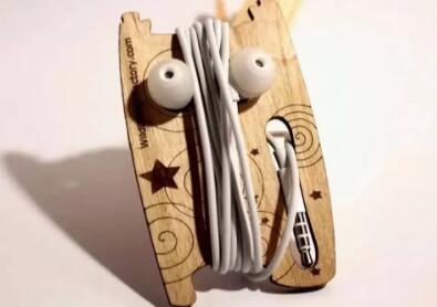 激光切割耳機繞線器，收納從未如此簡單