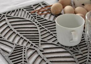 激光切割餐墊，美觀又衛生