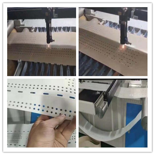 工業皮帶激光切割打孔